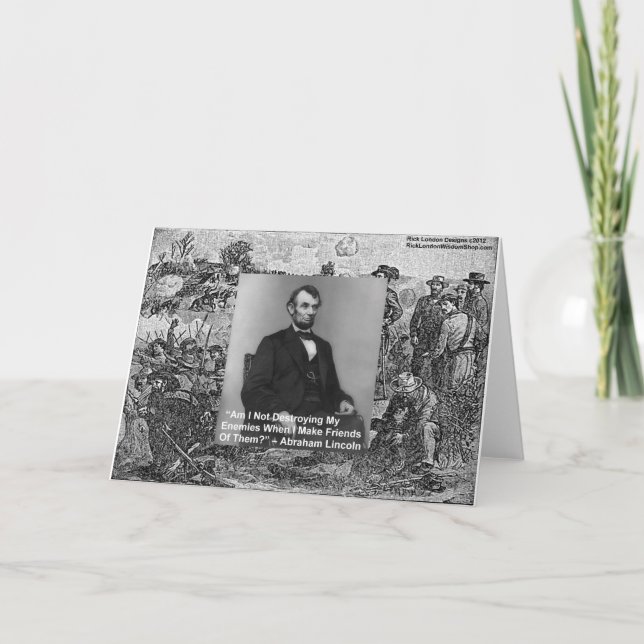 Carte Cadeaux de sagesse "Détruire les ennemis" d'Abe Li (Devant)