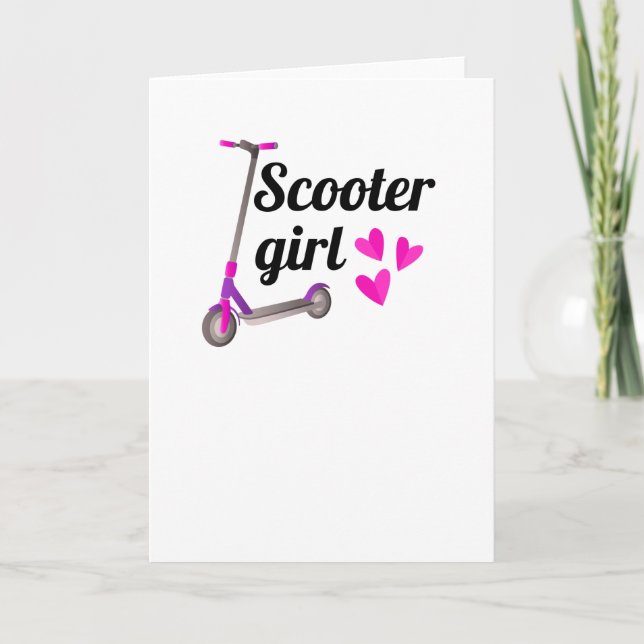 Carte Cadeaux De Scooter Pour Filles | Scooters Scooter  (Devant)