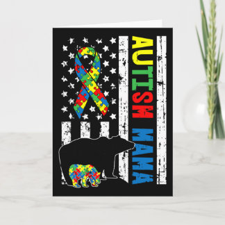 Carte Cadeaux de sensibilisation à l'autisme pour famill