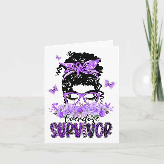 Carte Cadeaux de survivant de surdosage de chignon désor (Devant)