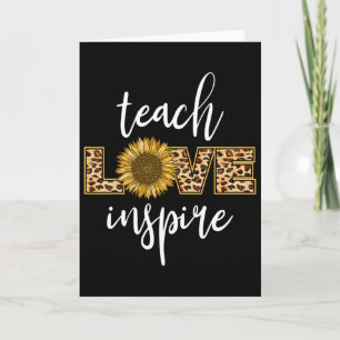 Carte Cadeaux de tournesol léopard drôle inspirer amour