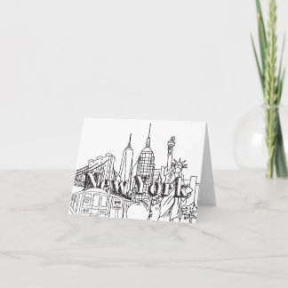 Carte Cadeaux de vacances du Nouvel An à New York Souven