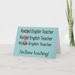 Cartes De Vœux Professeur D Anglais Retraite Zazzle Fr Cartes De Vœux Professeur D Anglais Retraite Zazzle Fr
