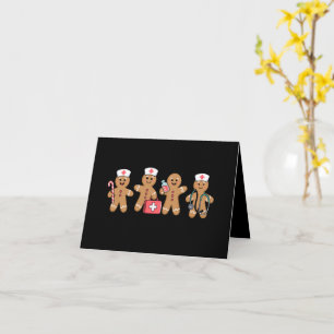 Carte Cadeaux d'équipe de Noël pour infirmières en pain