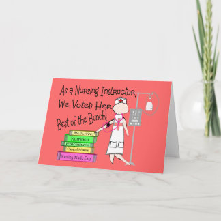 Carte Cadeaux d'INSTRUCTEUR de SOINS