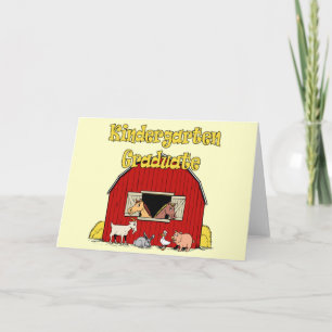 Carte Cadeaux d'obtention du diplôme de jardin d'enfants