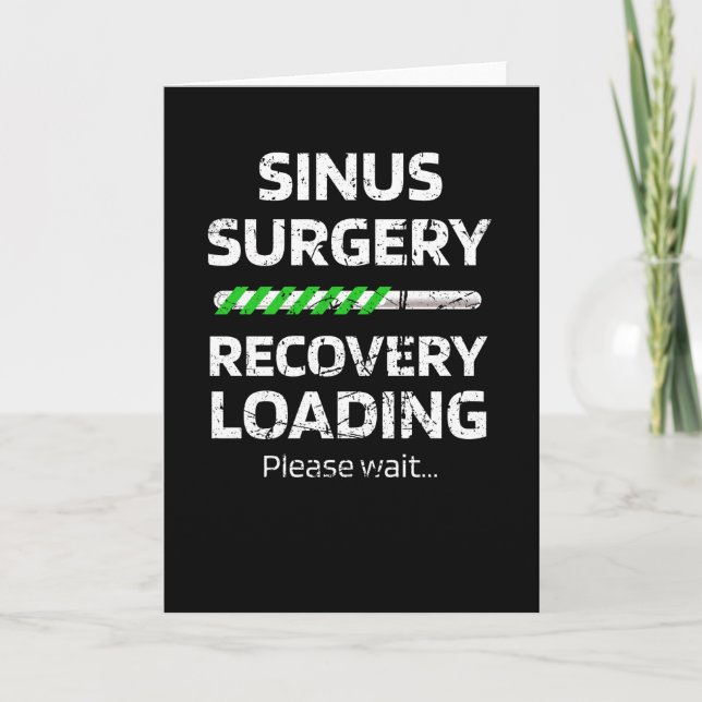 Carte Cadeaux drôles de récupération de chirurgie endosc (Devant)