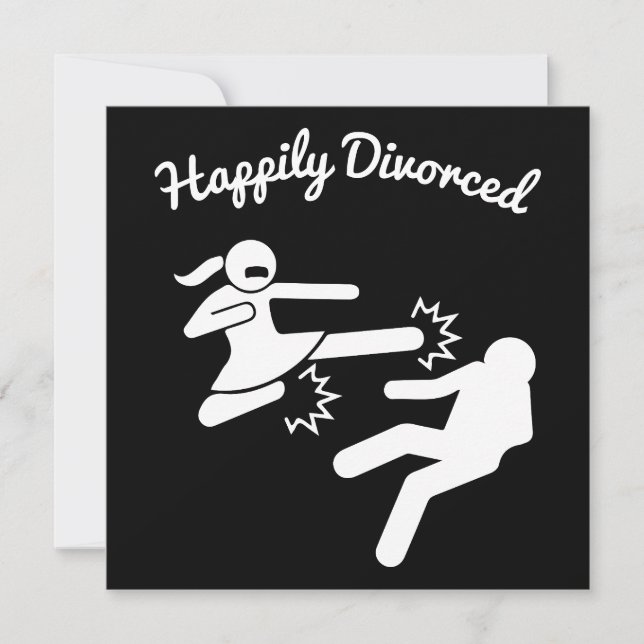 Carte Cadeaux drôles de sympathie pour divorce (Devant)