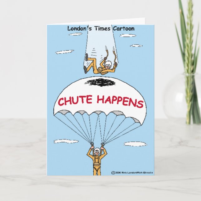 Carte Cadeaux drôles et objets de collection Chute Happe (Devant)