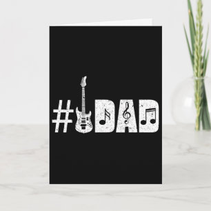 Carte Cadeaux drôles pour homme N°1 Guitar Dad Amateur d