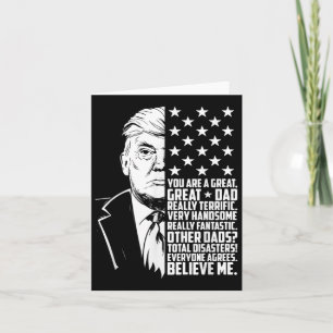 Carte Cadeaux drôles pour hommes Trump Vous êtes un supe