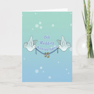 Carte Cadeaux du 15e anniversaire du Mariage