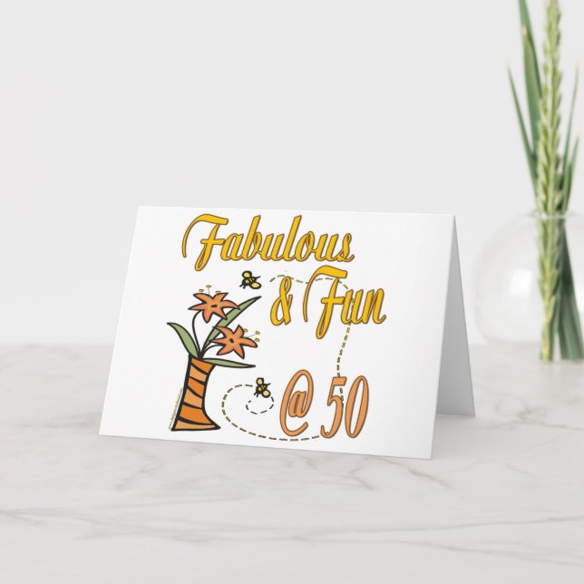 Carte Cadeaux du 50e anniversaire (Devant)
