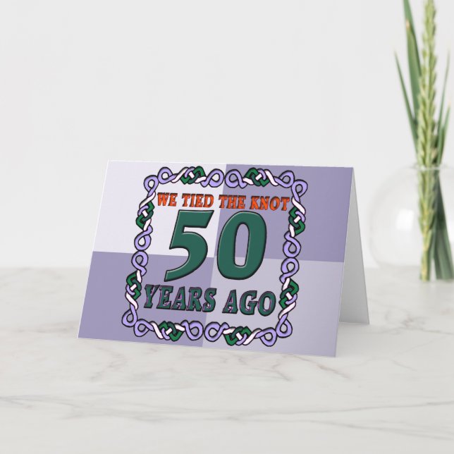 Carte Cadeaux du 50e anniversaire du Mariage (Devant)