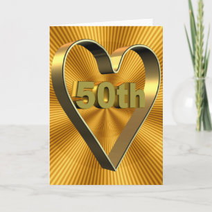 Carte Cadeaux du 50e anniversaire du Mariage