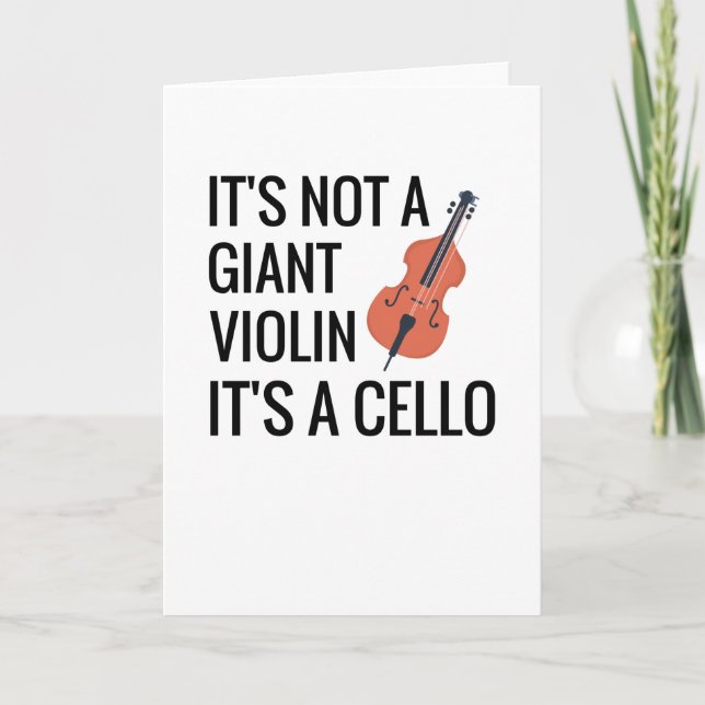 Carte Cadeaux du joueur de cello | Cello Orchestra Celli (Devant)