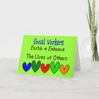 Carte Cadeaux d'un travailleur social