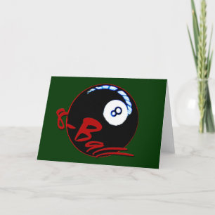 Carte Cadeaux et salutations à 8 balles