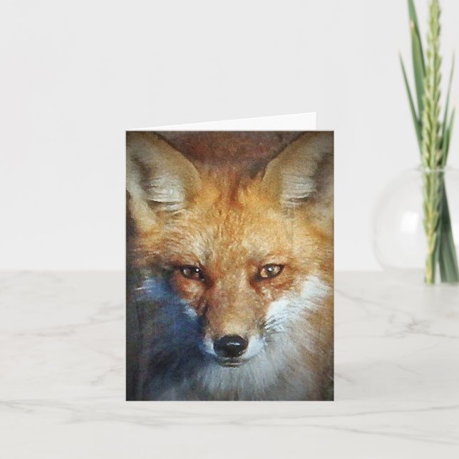 Carte Cadeaux et salutations Red Fox (Devant)