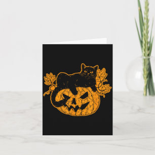 Carte Cadeaux Halloween Chat Noir Drôles Effrayants Y