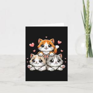Carte Cadeaux mignons de chats Kawaii Neko pour amateurs