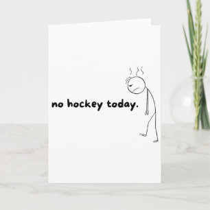 Carte Cadeaux Pas De Hockey Aujourd'hui Pour Les Amateur