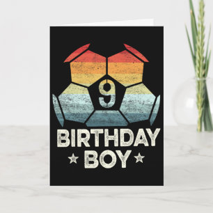 Carte Cadeaux pour footballeur de 9 ans Garçon d'anniver