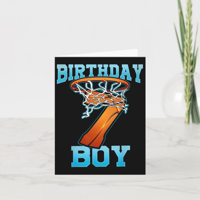 Carte Cadeaux pour garçon de 7 ans 8e anniversaire Byske (Devant)