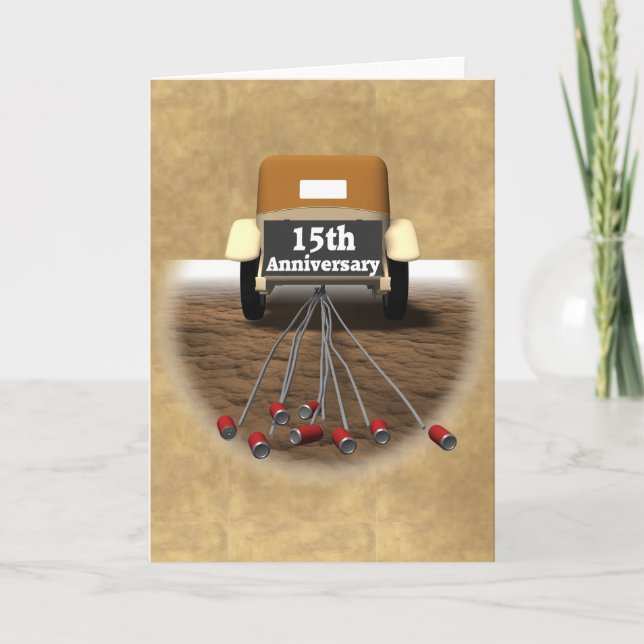 Carte Cadeaux pour les 15 ans de mariage (Devant)