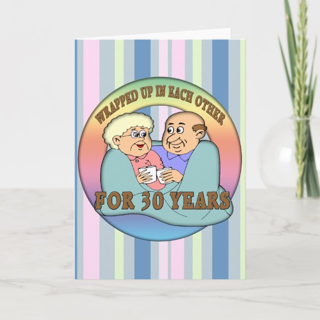 Carte Cadeaux pour les 30 ans de mariage (Devant)