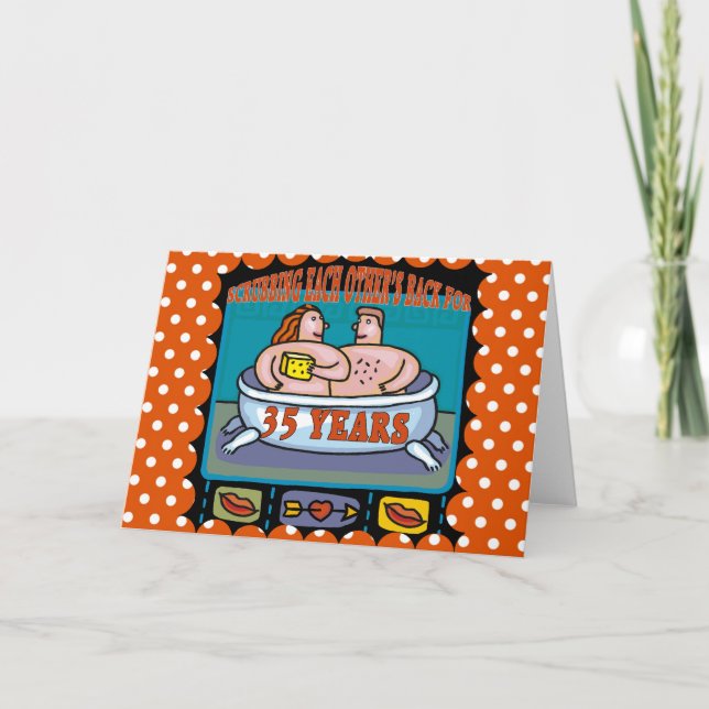 Carte Cadeaux pour les 35 ans de mariage (Devant)