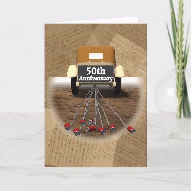 Carte Cadeaux pour les 50 ans de mariage (Devant)