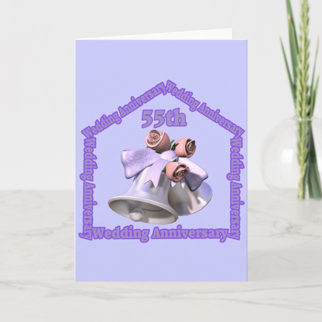 Carte Cadeaux pour les 55 ans de mariage (Devant)