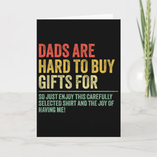 Carte Cadeaux pour papas difficiles à gâter Papa drôle F