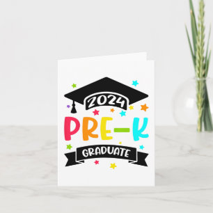 Carte Cadeaux pré-K de fin d'études préscolaires 2024