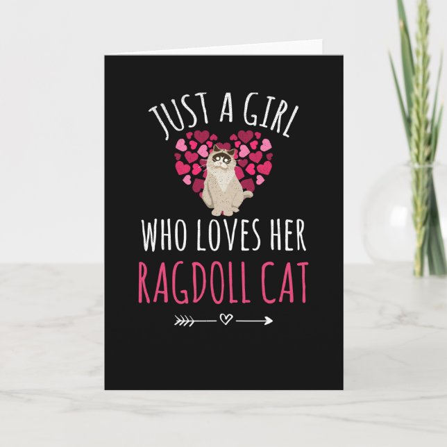 Carte Cadeaux Ragdoll Pour Femmes | Amoureux de les chat (Devant)