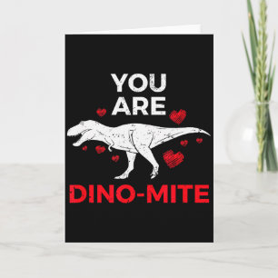 Carte Cadeaux Saint-Valentin Dinosaure T Rex Garçons Fil