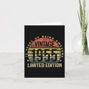 Carte Cadeaux vintages 1955 Edition limitée 70 ans 70t