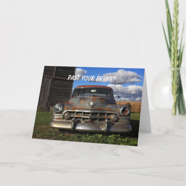 Carte Cadillac 1950 rouillé (Devant)