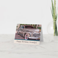 Cadillac classique des années 1940, joyeux grand-p