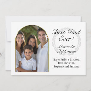 Carte Cadre Arché Meilleur Papa Jamais Fête des pères 3