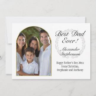 Carte Cadre Arché Meilleur Papa Jamais Fête des pères 3 