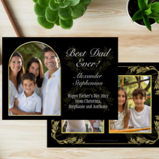 Carte Cadre Arché Meilleur Papa Jamais Fête des pères 3