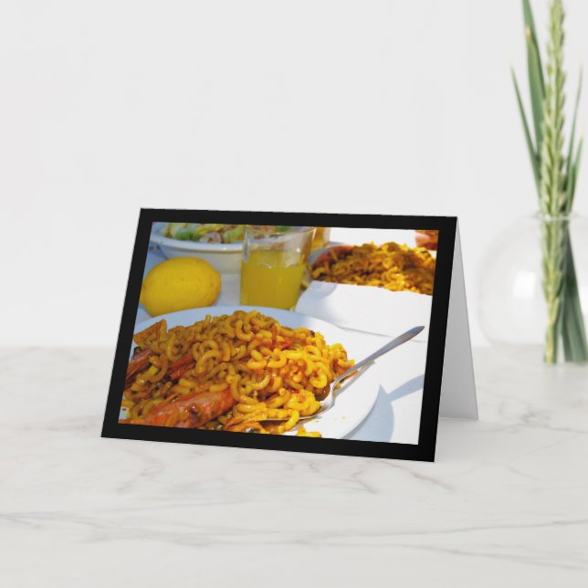 Carte Cadre de cuisine espagnole (Devant)