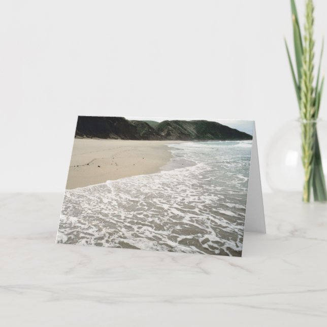 Carte Cadre de mariage sur la plage (Devant)