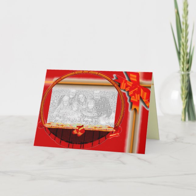 Carte cadre de Noël personnalisable (Devant)