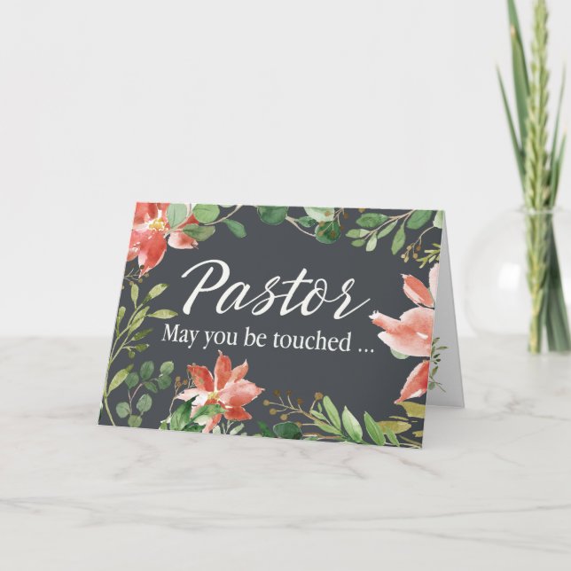 Carte Cadre floral et de verdure pour le rétablissement  (Devant)