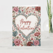Cadre floral Saint-Valentin romantique Joyeuse Sai