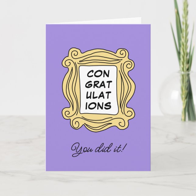 Carte Cadre FRIENDS™ Félicitations (Devant)