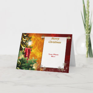 Carte cadre photo de Noël
